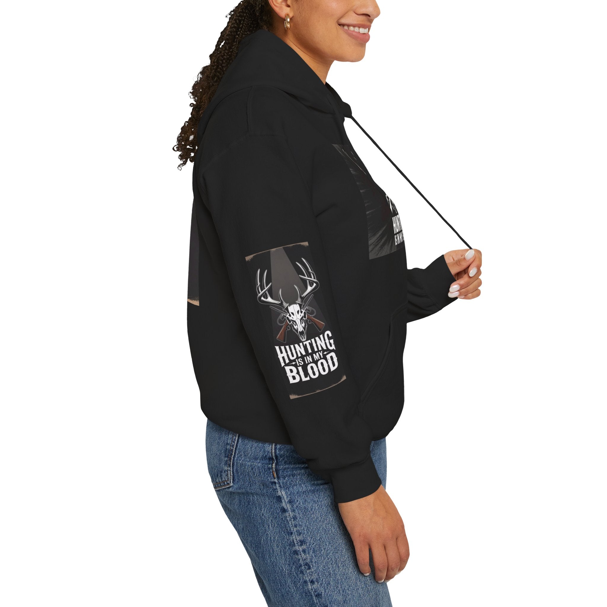 Hunting-Themed Hooded Sweatshirt - Perfect for Outdoor Enthusiasts, Gift for Hunters, Cozy Layer for All Seasons, Ideal for Camping, [...]