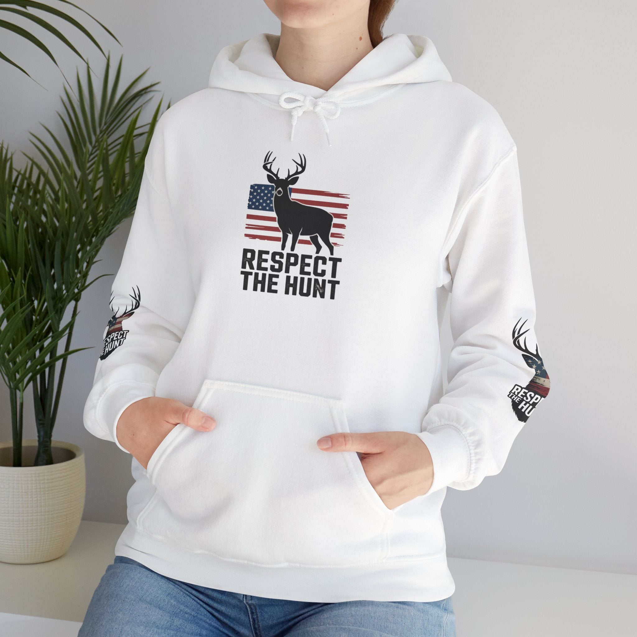 Respect the Hunt Hoodie - Unisex Heavy Blend, Perfect Gift for Hunters, Outdoor Enthusiasts, Camping, Nature Lovers, Fall Fashion