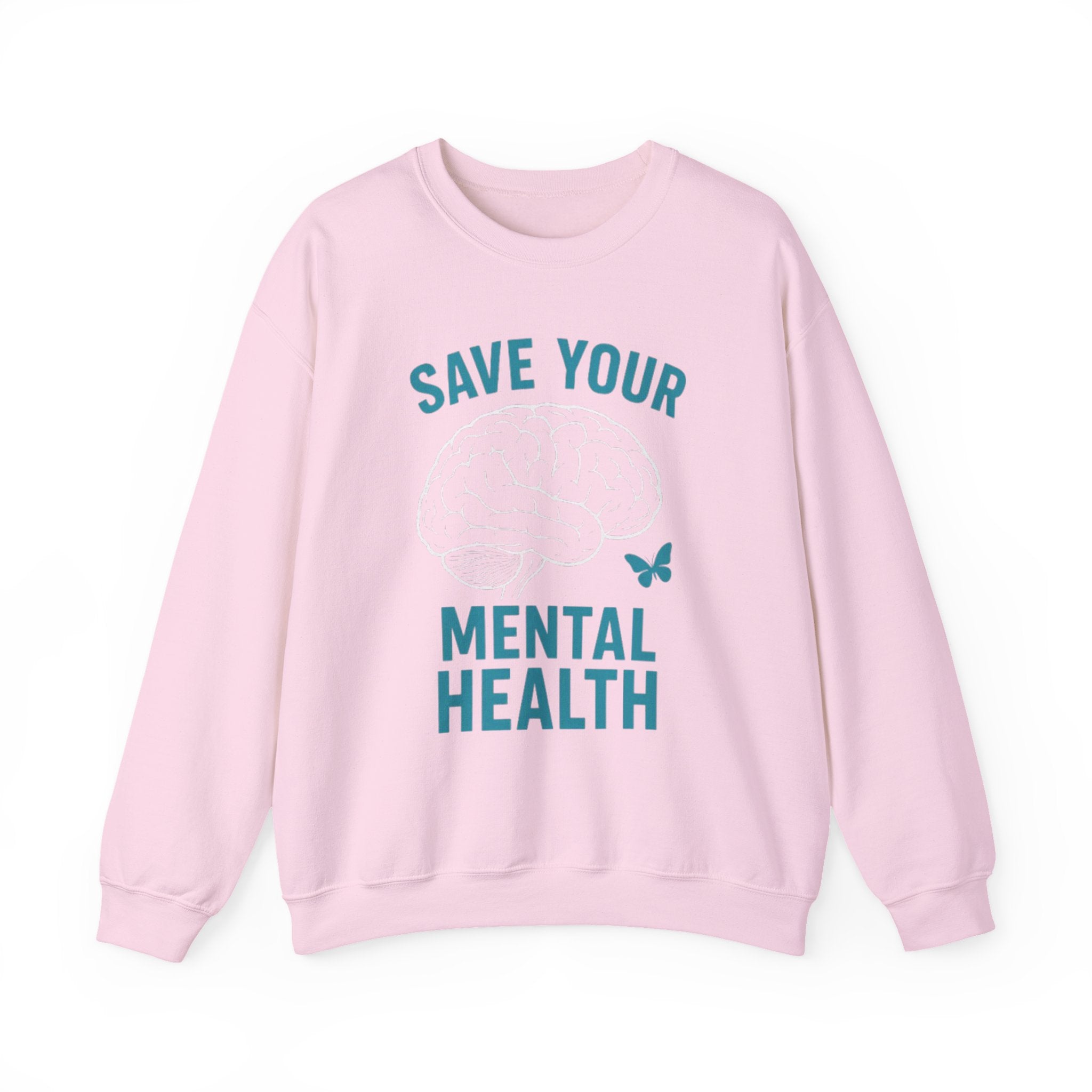Mental Health Awareness Crewneck Sweatshirt, Unisex Gift, Self-Care Apparel, Cozy Layer, Ideal for Everyday Wear