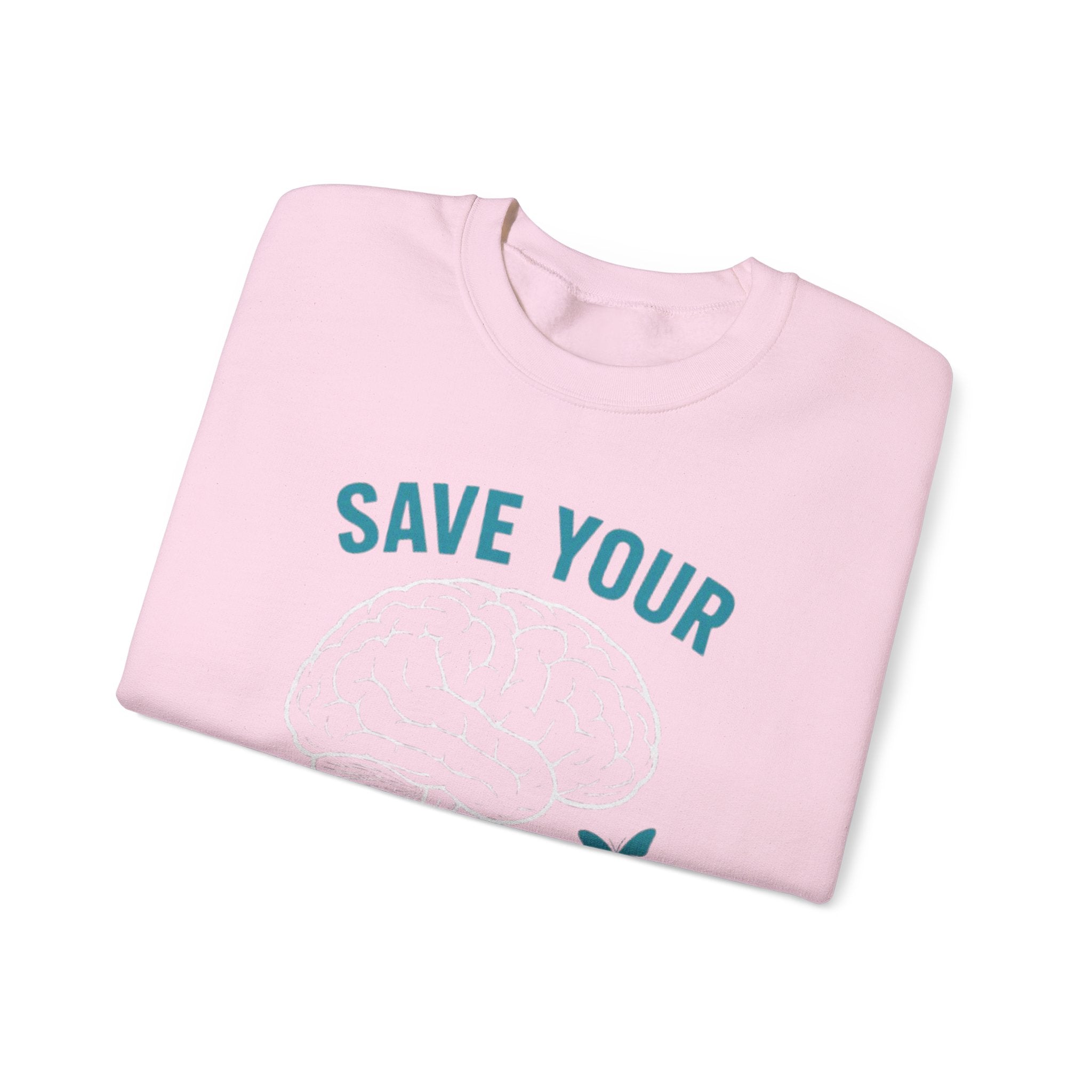 Mental Health Awareness Crewneck Sweatshirt, Unisex Gift, Self-Care Apparel, Cozy Layer, Ideal for Everyday Wear