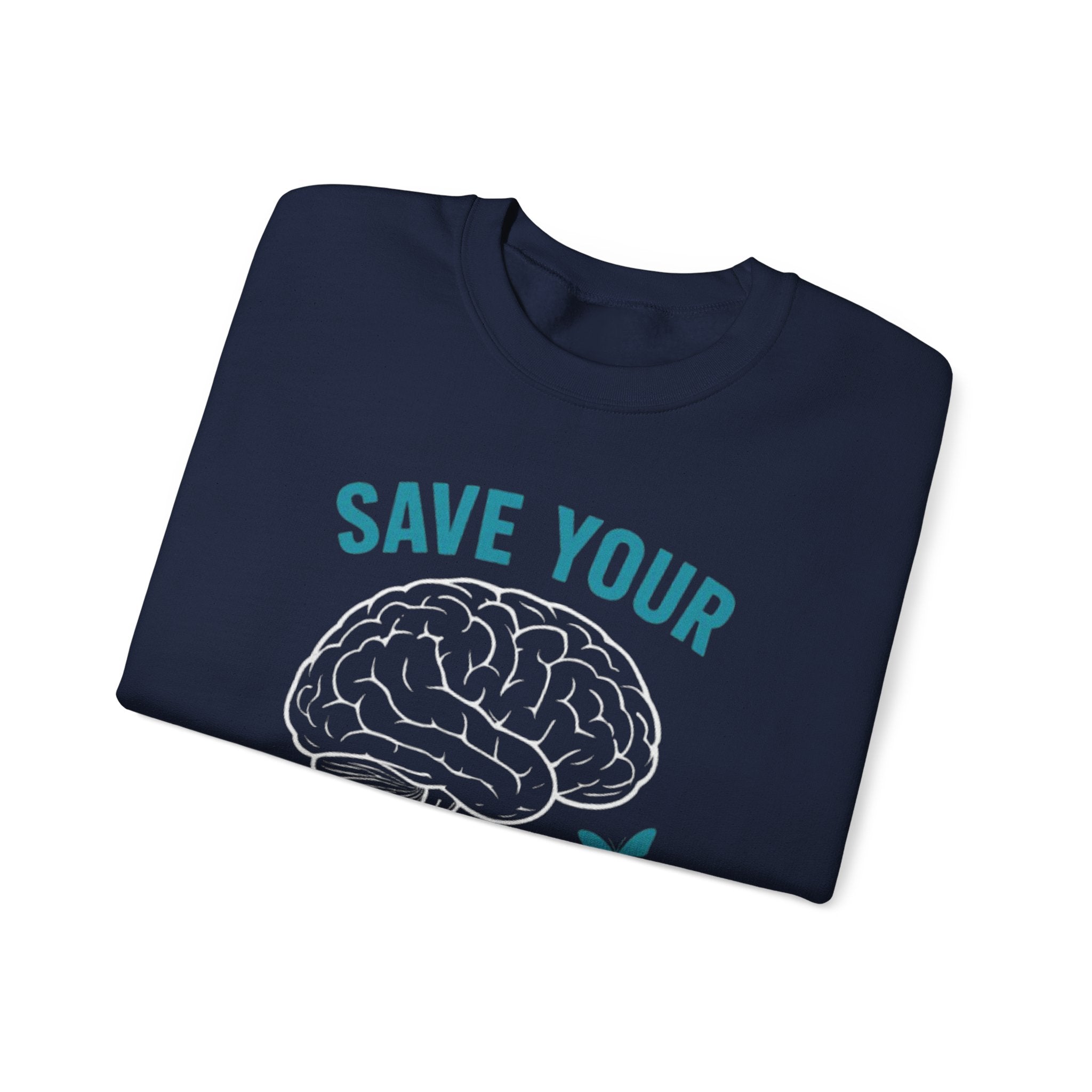 Mental Health Awareness Crewneck Sweatshirt, Unisex Gift, Self-Care Apparel, Cozy Layer, Ideal for Everyday Wear