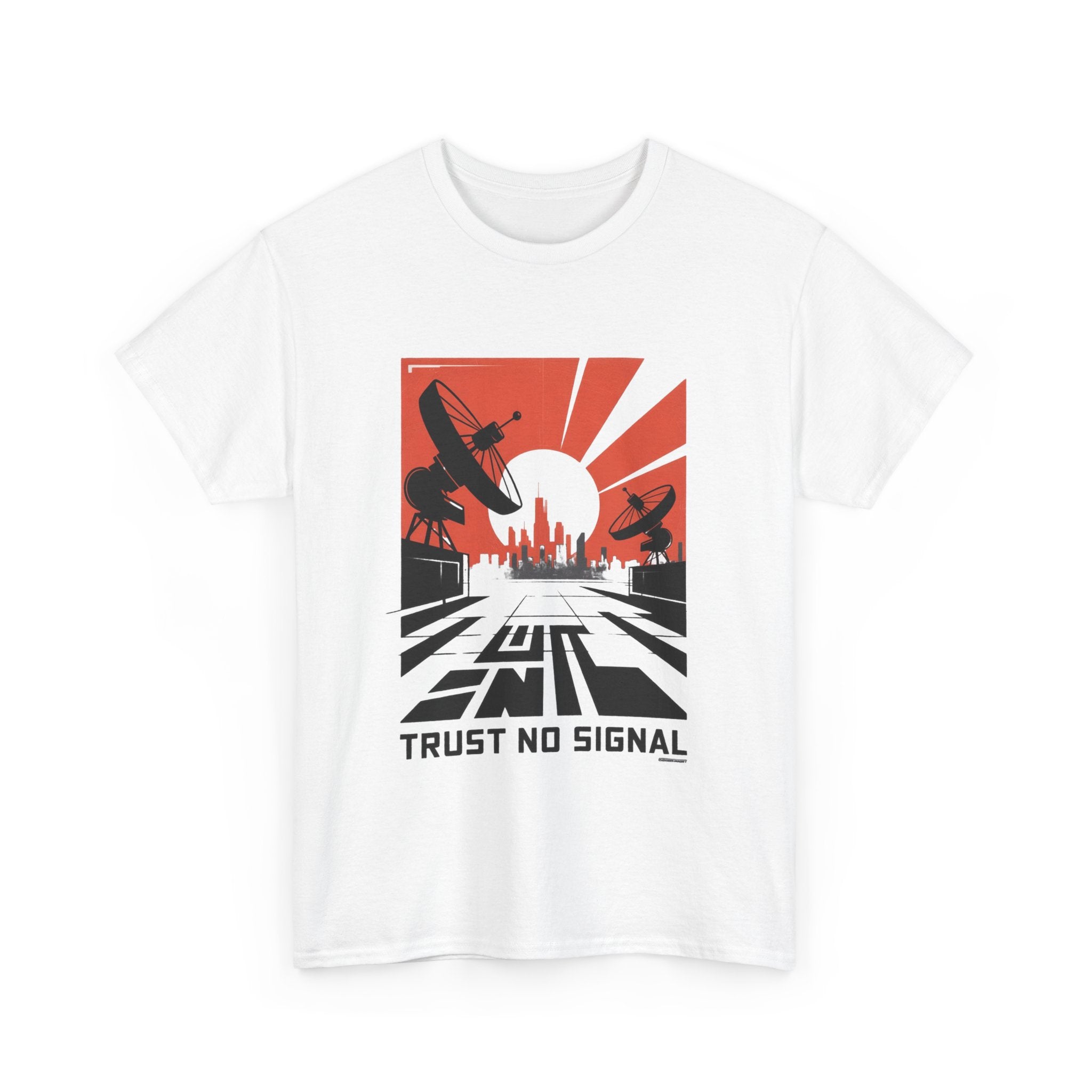 Trust No Signal T-Shirt – Retro Futuristic Graphic Tee for Streetwear & Tech Lovers