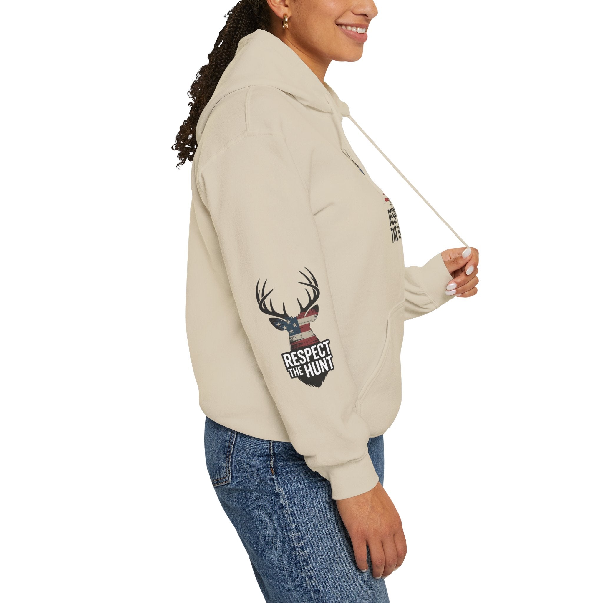 Respect the Hunt Hoodie - Unisex Heavy Blend, Perfect Gift for Hunters, Outdoor Enthusiasts, Camping, Nature Lovers, Fall Fashion