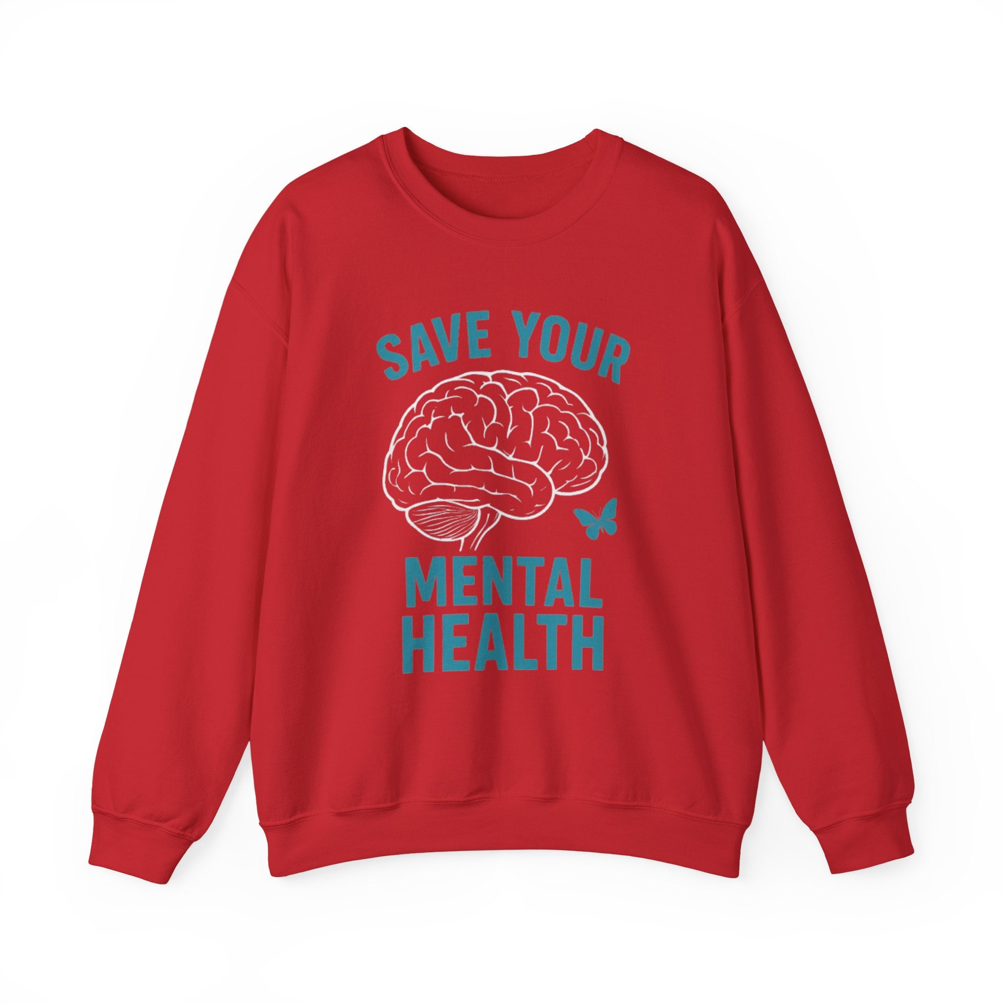 Mental Health Awareness Crewneck Sweatshirt, Unisex Gift, Self-Care Apparel, Cozy Layer, Ideal for Everyday Wear