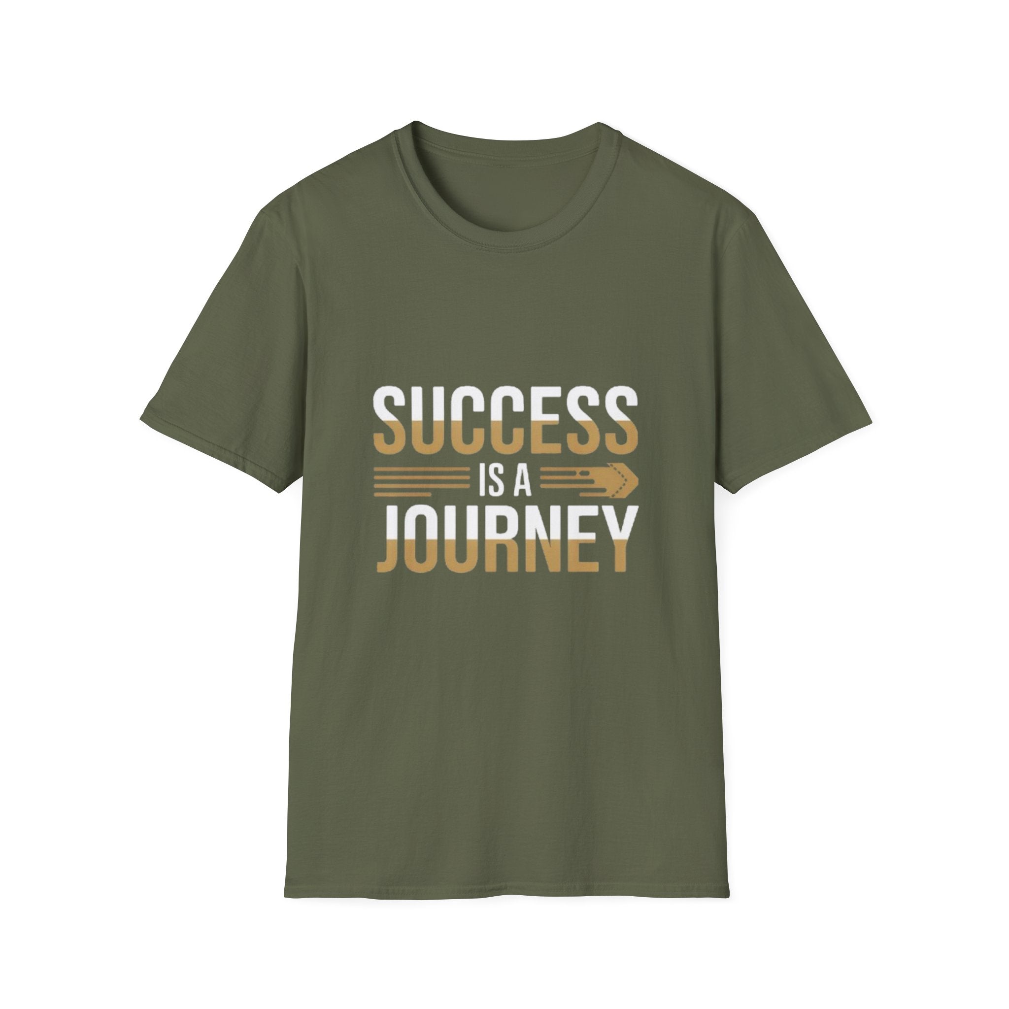 Success is a Journey Unisex Softstyle T-Shirt, Motivational Tee, Inspirational Apparel, Gift for Graduations, Casual Wear, Everyday Comfort