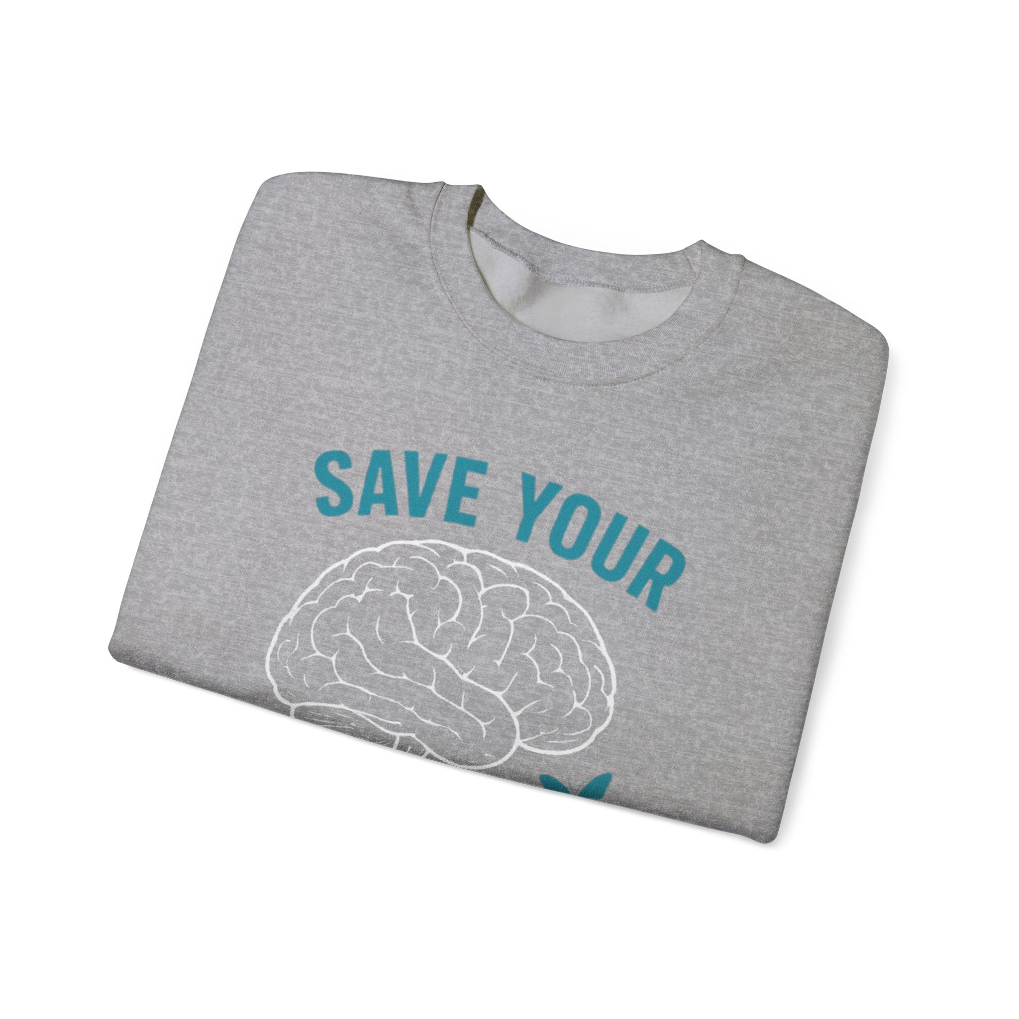 Mental Health Awareness Crewneck Sweatshirt, Unisex Gift, Self-Care Apparel, Cozy Layer, Ideal for Everyday Wear