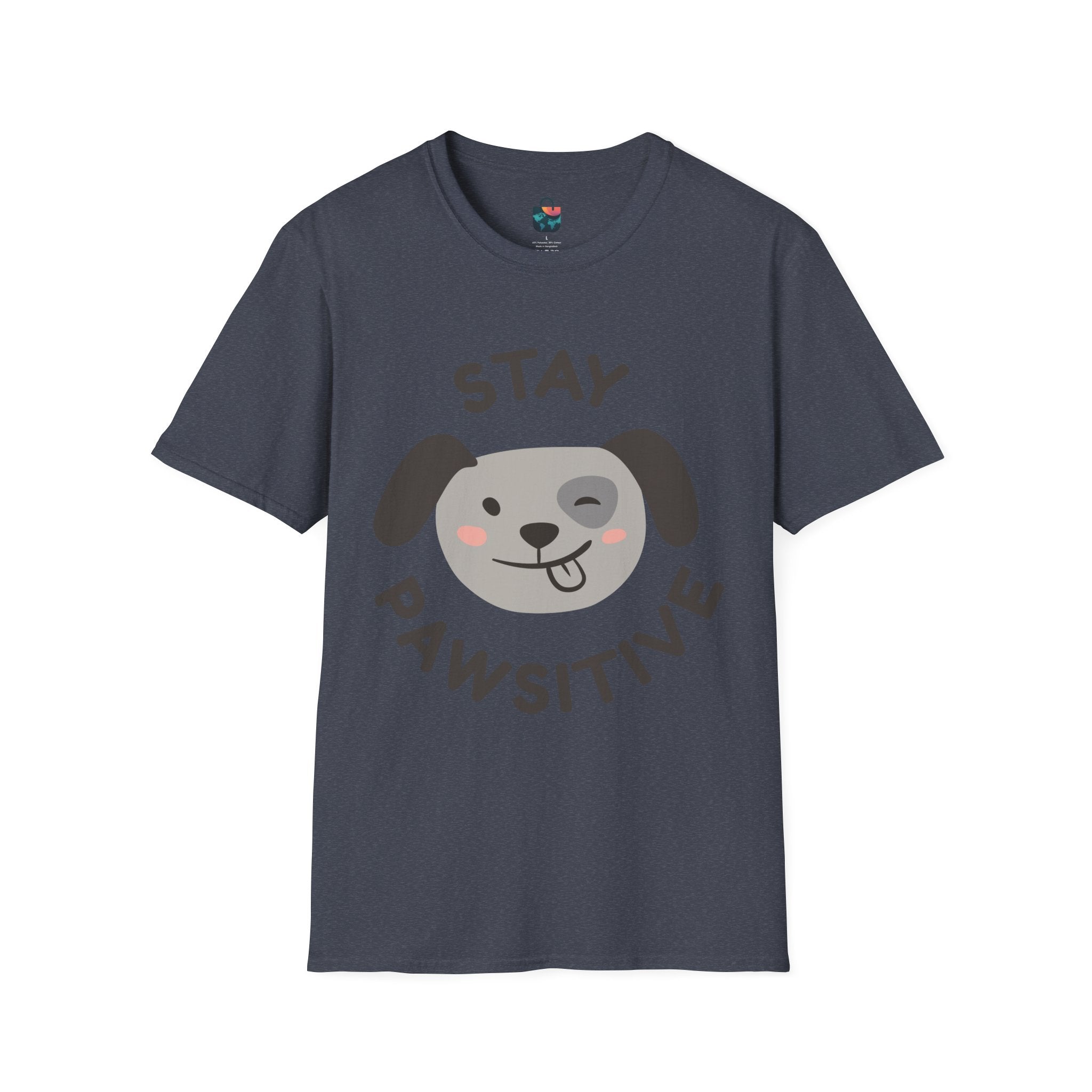 Stay Pawsitive Dog Lover T-Shirt, Pet Owner Gift, Funny Animal Tee, Casual Wear, Gifts for Dog Lovers, Cute Dog Shirt