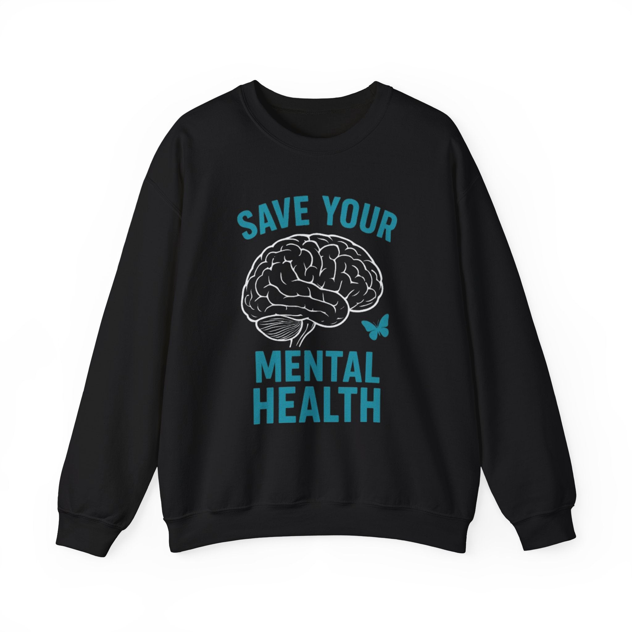 Mental Health Awareness Crewneck Sweatshirt, Unisex Gift, Self-Care Apparel, Cozy Layer, Ideal for Everyday Wear