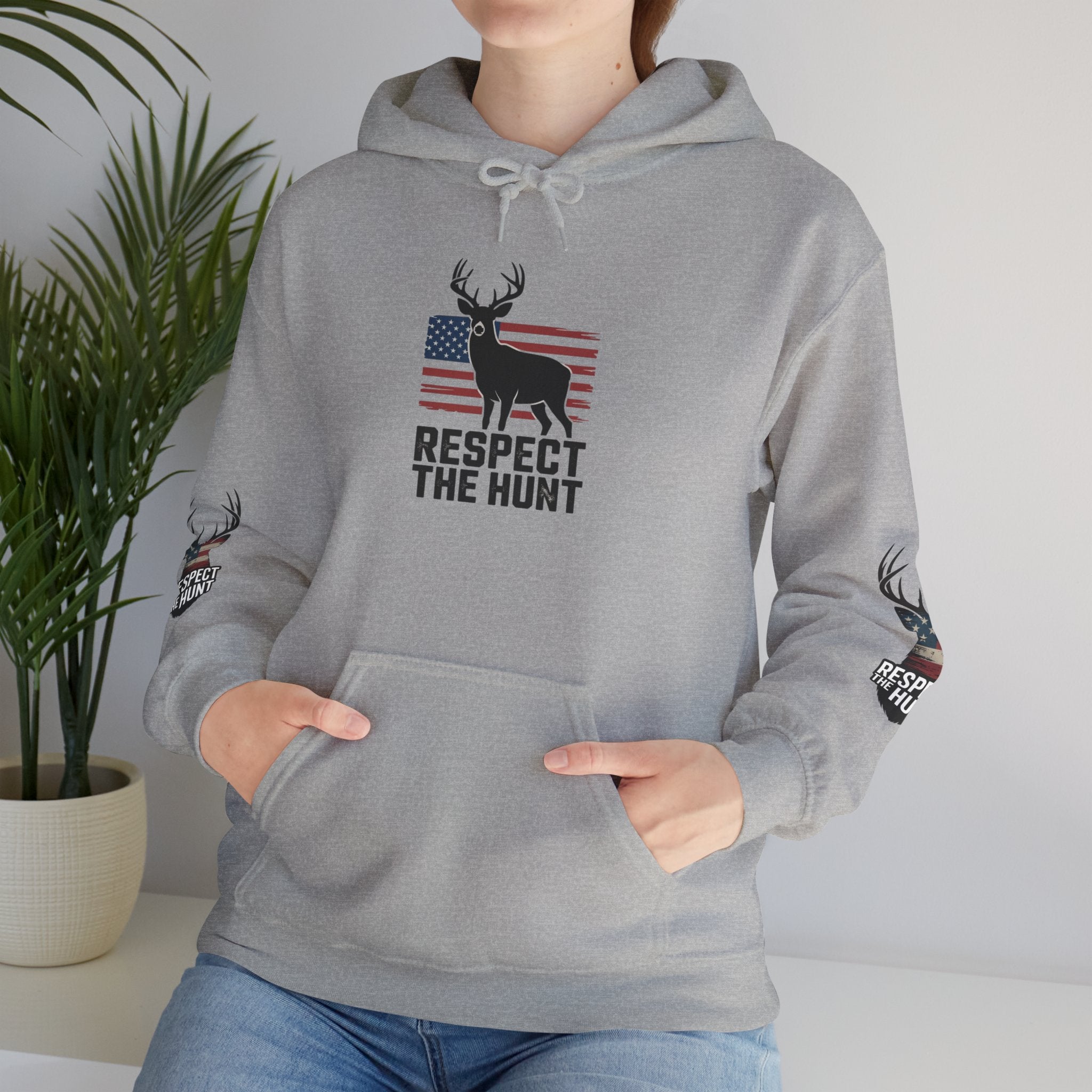 Respect the Hunt Hoodie - Unisex Heavy Blend, Perfect Gift for Hunters, Outdoor Enthusiasts, Camping, Nature Lovers, Fall Fashion