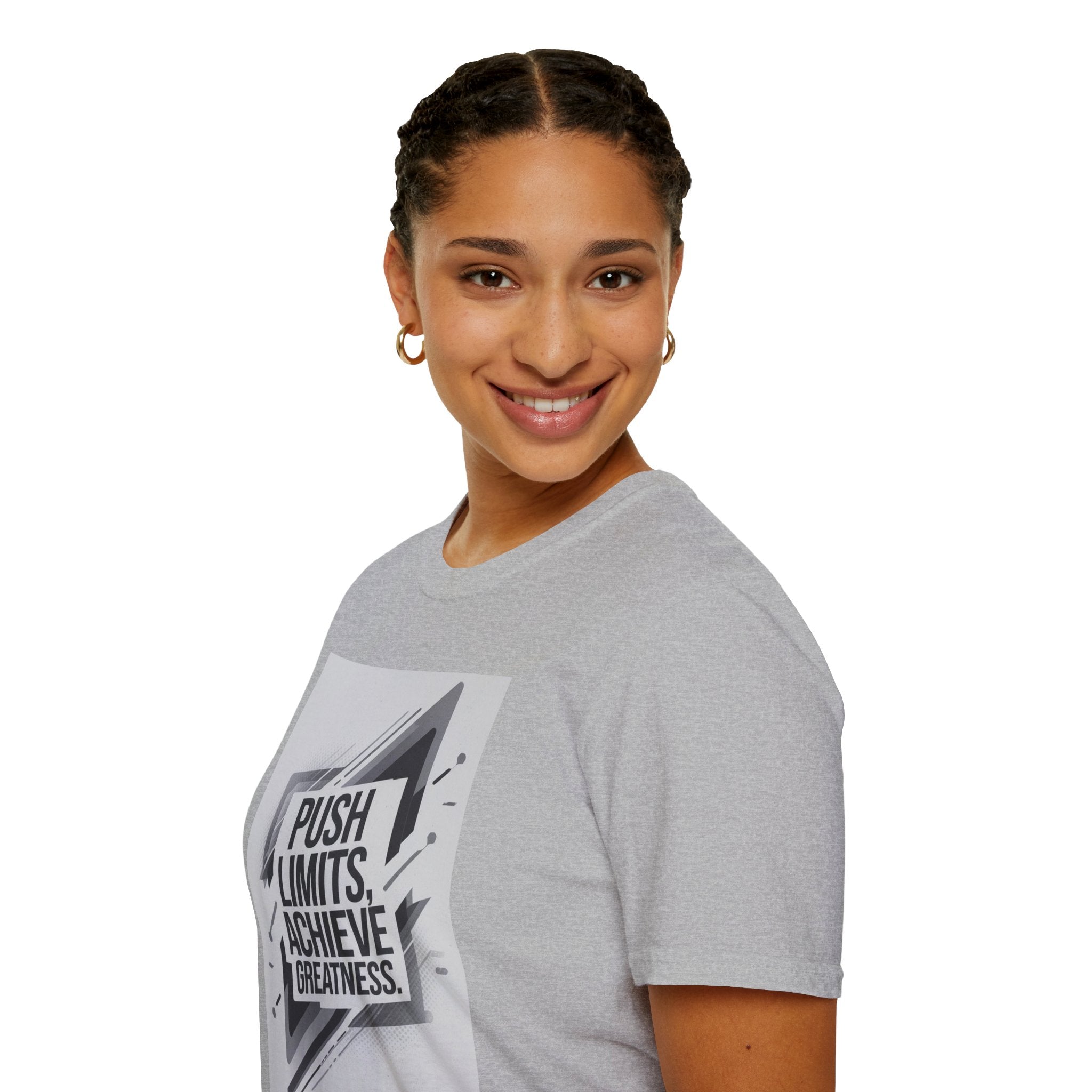 Motivational Unisex T-Shirt - "Push Limits, Achieve Greatness" - Great for Fitness, Gifts, or Daily Wear, Inspirational Apparel, [...]