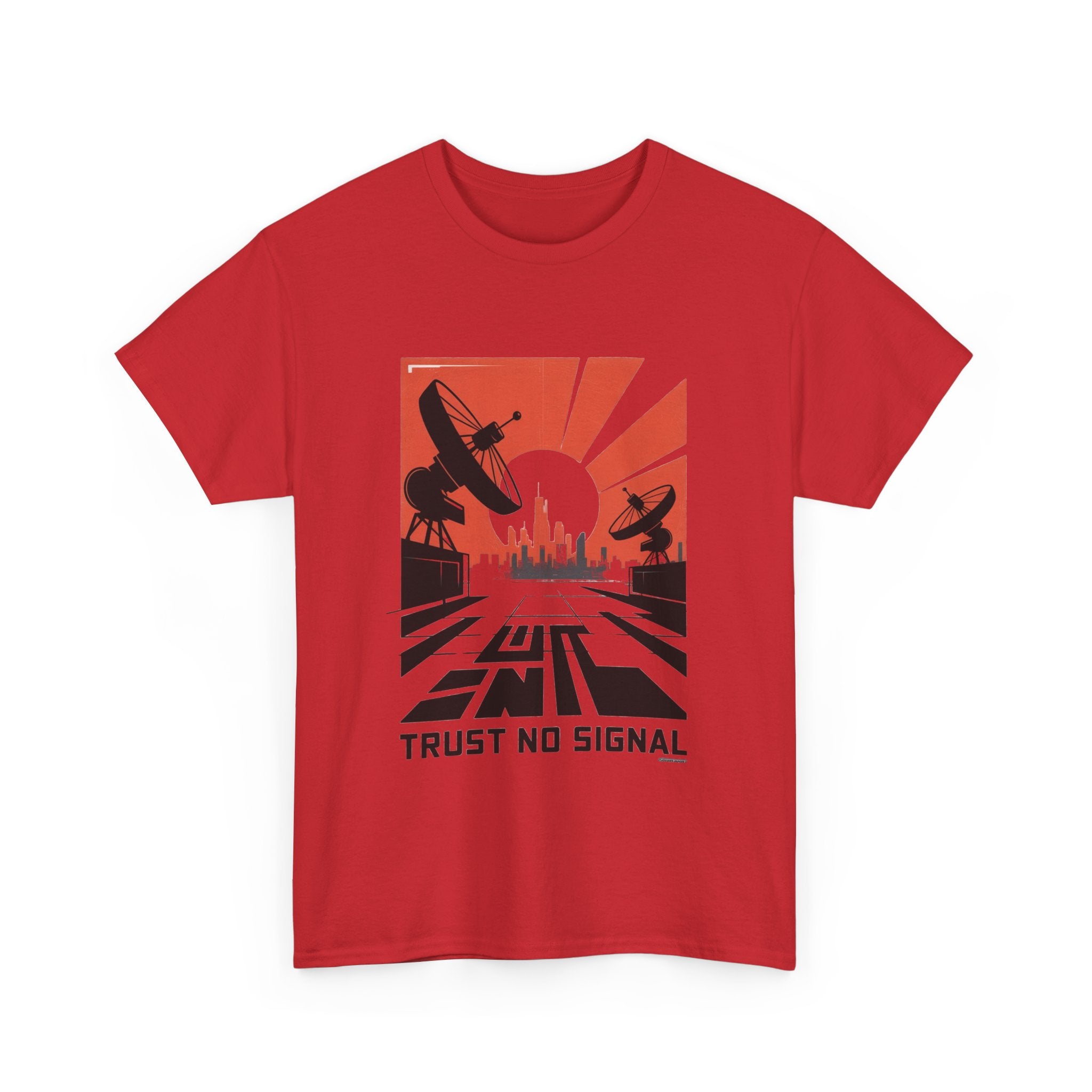 Trust No Signal T-Shirt – Retro Futuristic Graphic Tee for Streetwear & Tech Lovers
