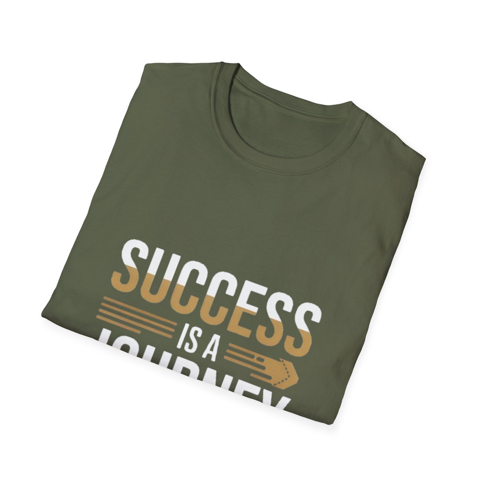 Success is a Journey Unisex Softstyle T-Shirt, Motivational Tee, Inspirational Apparel, Gift for Graduations, Casual Wear, Everyday Comfort