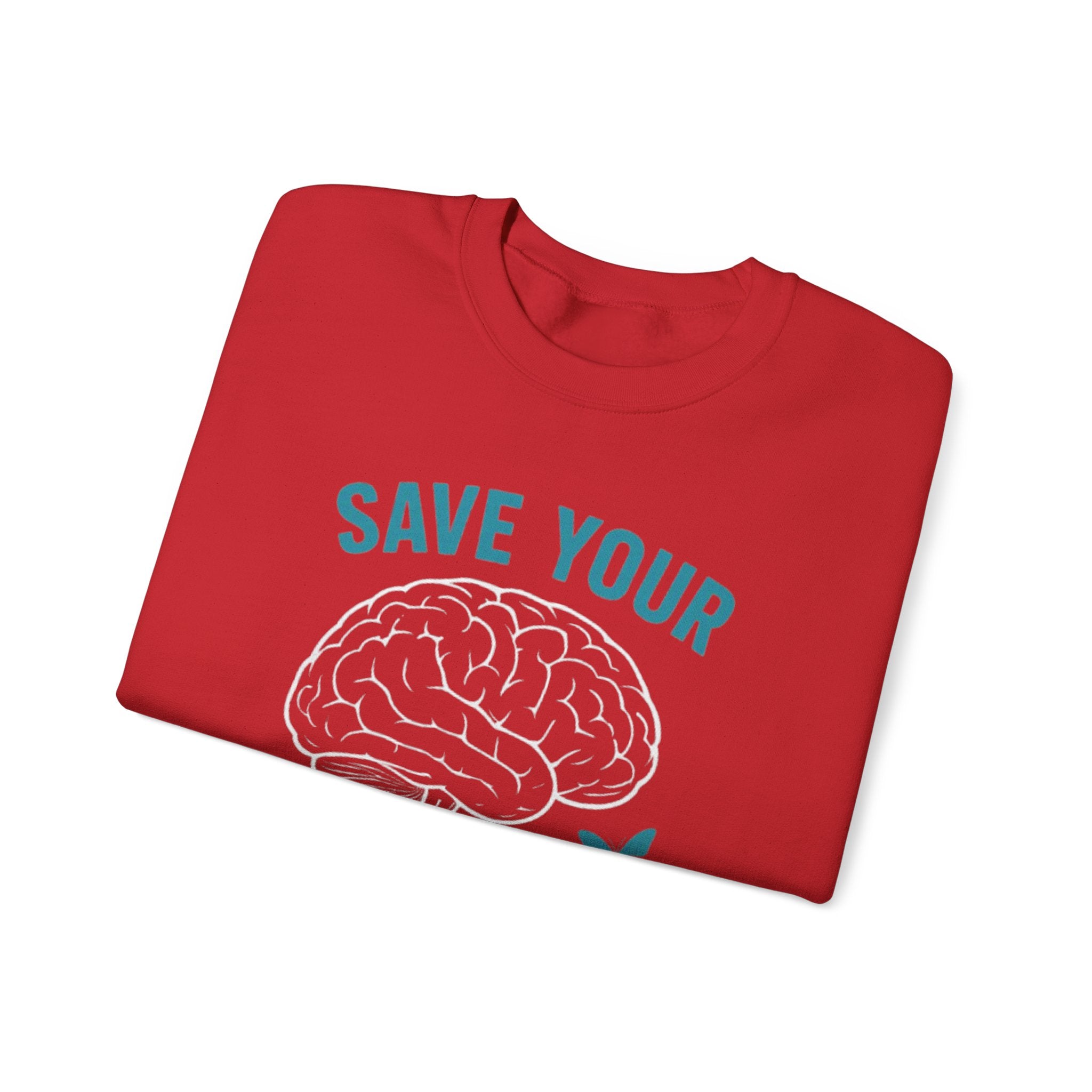 Mental Health Awareness Crewneck Sweatshirt, Unisex Gift, Self-Care Apparel, Cozy Layer, Ideal for Everyday Wear