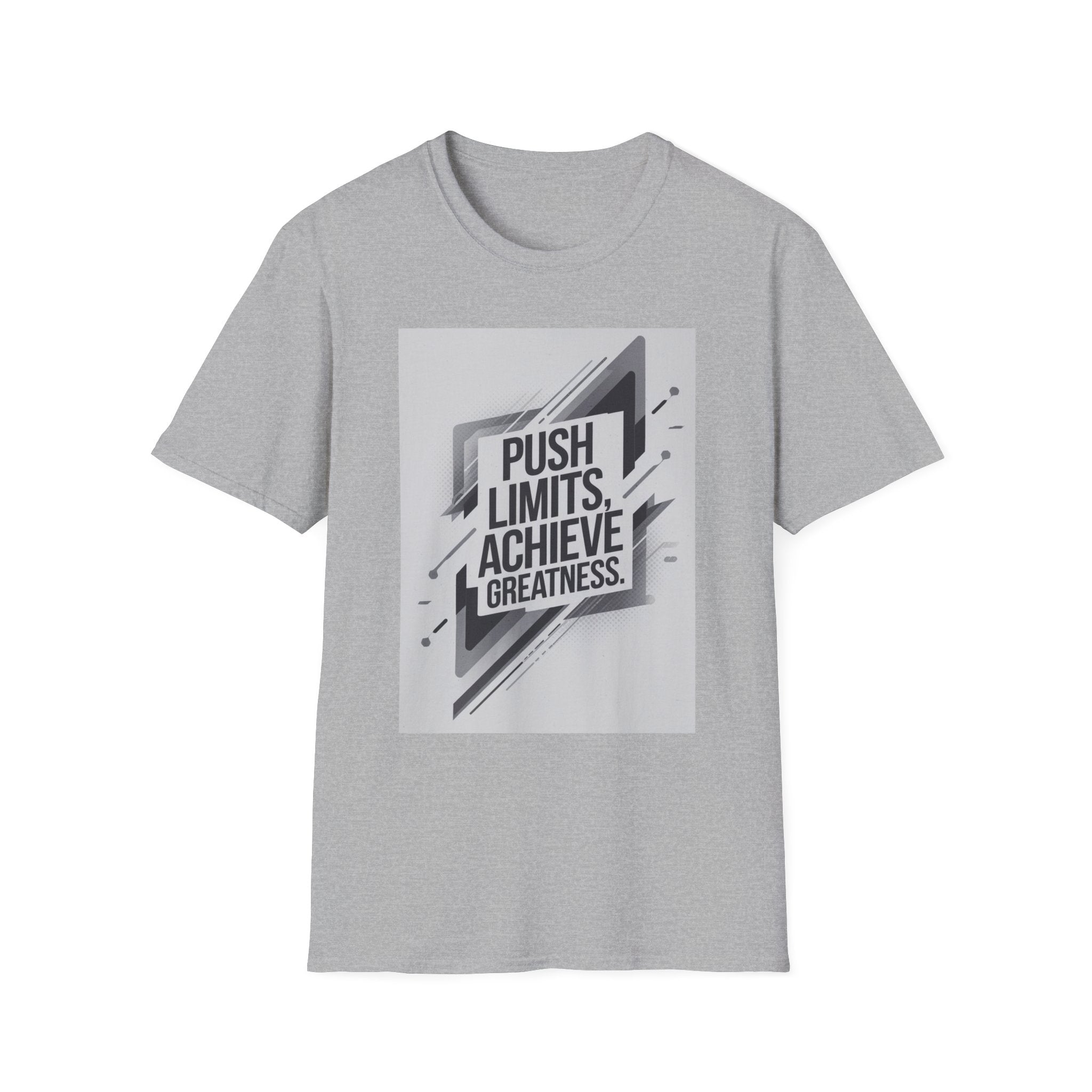 Motivational Unisex T-Shirt - "Push Limits, Achieve Greatness" - Great for Fitness, Gifts, or Daily Wear, Inspirational Apparel, [...]