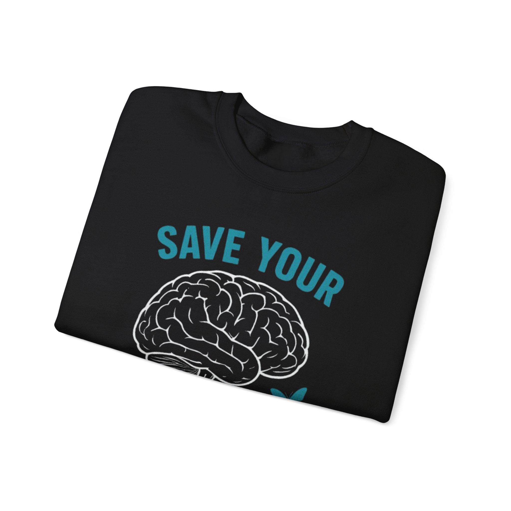 Mental Health Awareness Crewneck Sweatshirt, Unisex Gift, Self-Care Apparel, Cozy Layer, Ideal for Everyday Wear