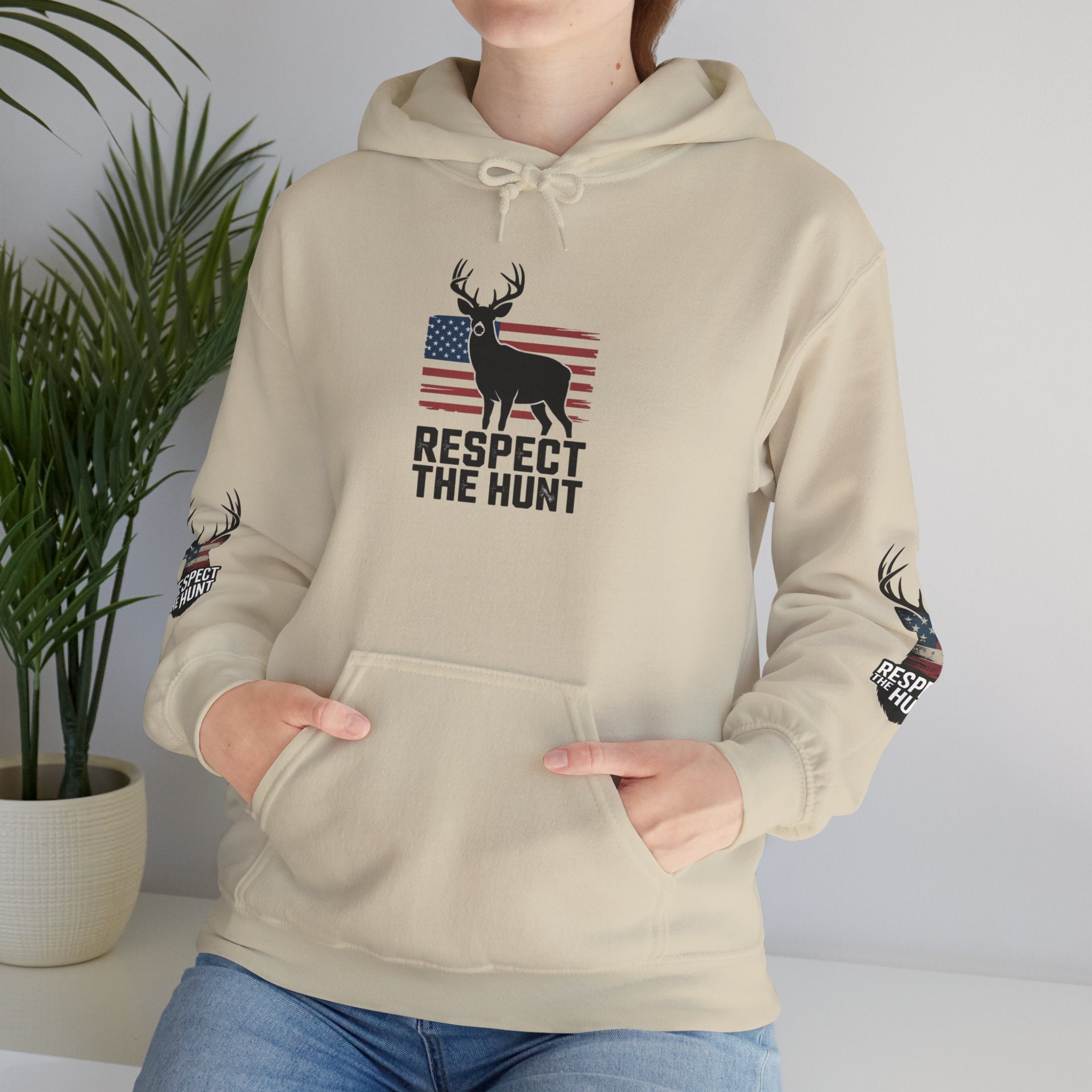 Respect the Hunt Hoodie - Unisex Heavy Blend, Perfect Gift for Hunters, Outdoor Enthusiasts, Camping, Nature Lovers, Fall Fashion