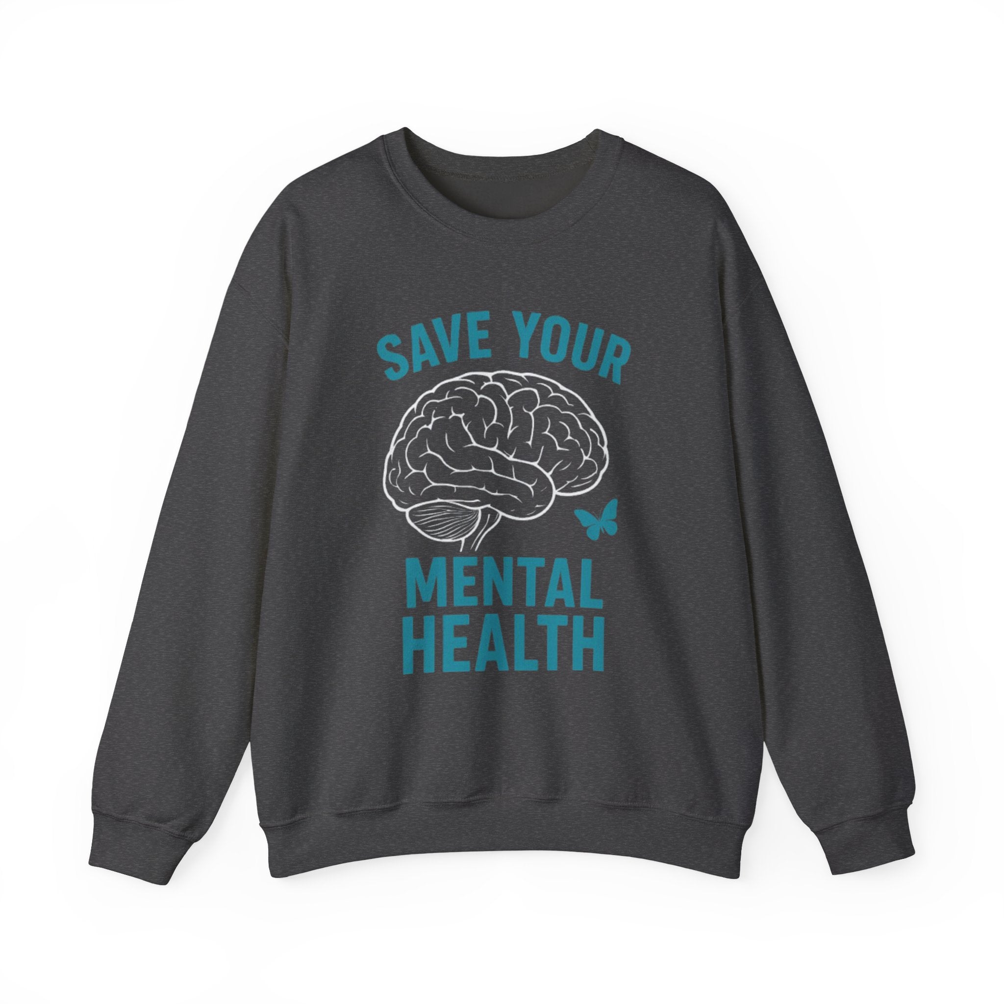 Mental Health Awareness Crewneck Sweatshirt, Unisex Gift, Self-Care Apparel, Cozy Layer, Ideal for Everyday Wear