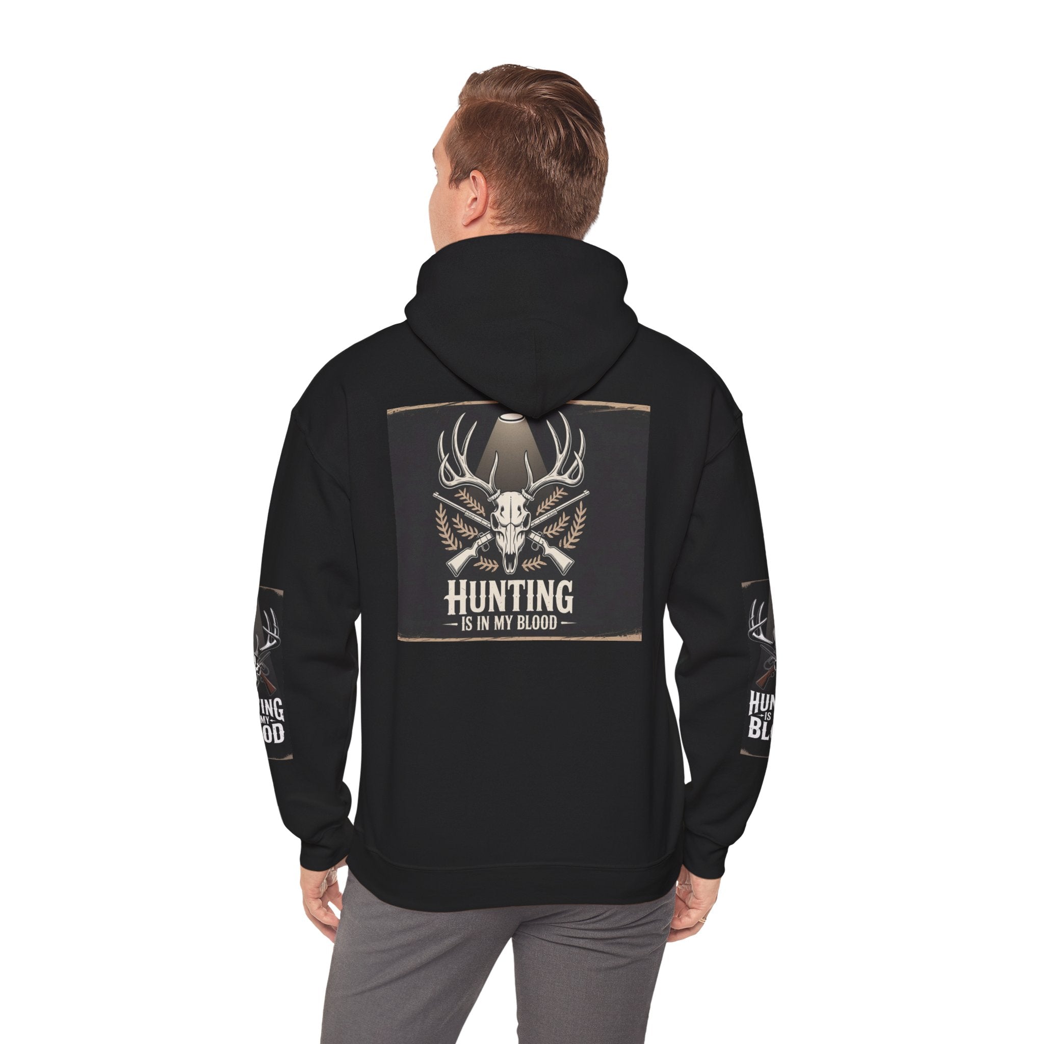 Hunting-Themed Hooded Sweatshirt - Perfect for Outdoor Enthusiasts, Gift for Hunters, Cozy Layer for All Seasons, Ideal for Camping, [...]