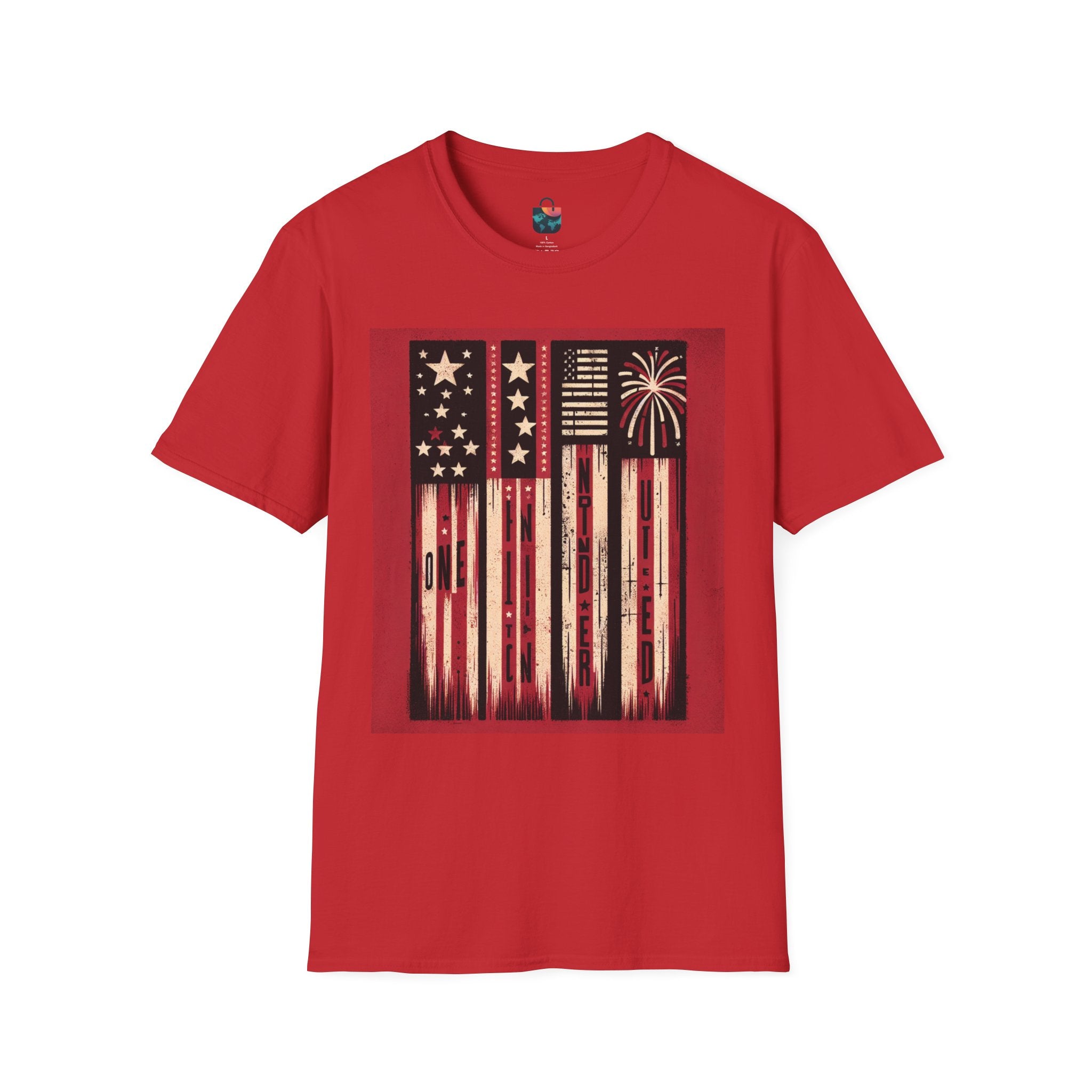 Patriotic Fireworks T-Shirt, Independence Day Tee, Summer BBQ Shirt, Casual Wear, Gifts for Veterans