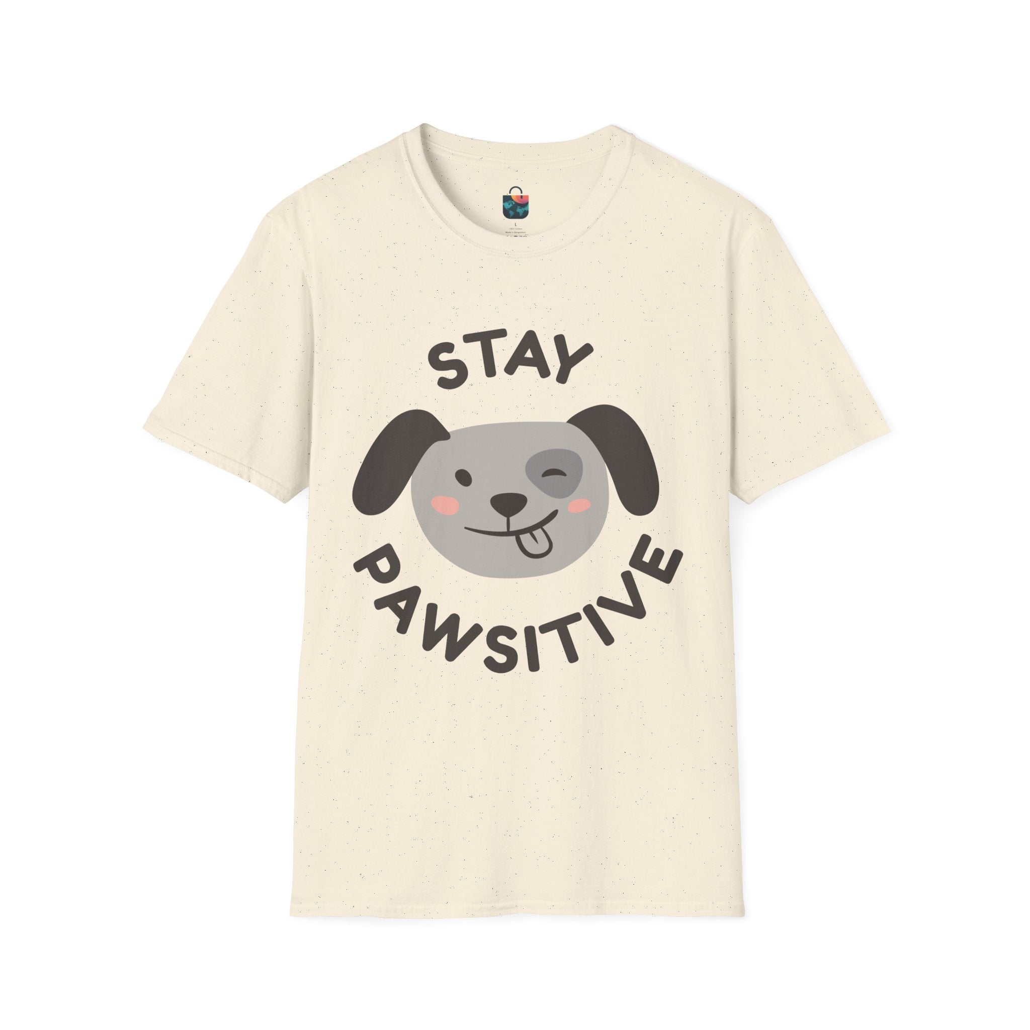 Stay Pawsitive Dog Lover T-Shirt, Pet Owner Gift, Funny Animal Tee, Casual Wear, Gifts for Dog Lovers, Cute Dog Shirt