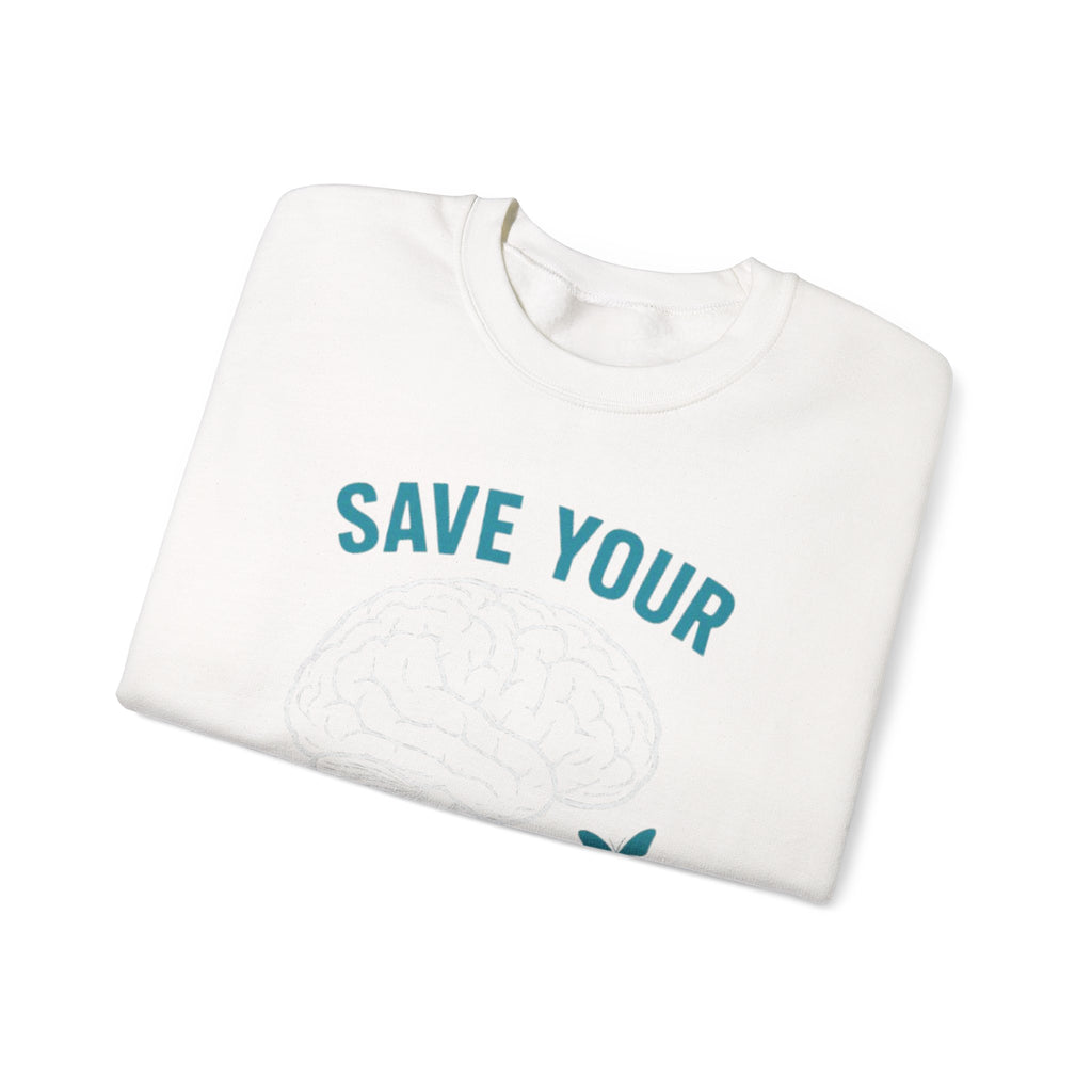 Mental Health Awareness Crewneck Sweatshirt, Unisex Gift, Self-Care Apparel, Cozy Layer, Ideal for Everyday Wear