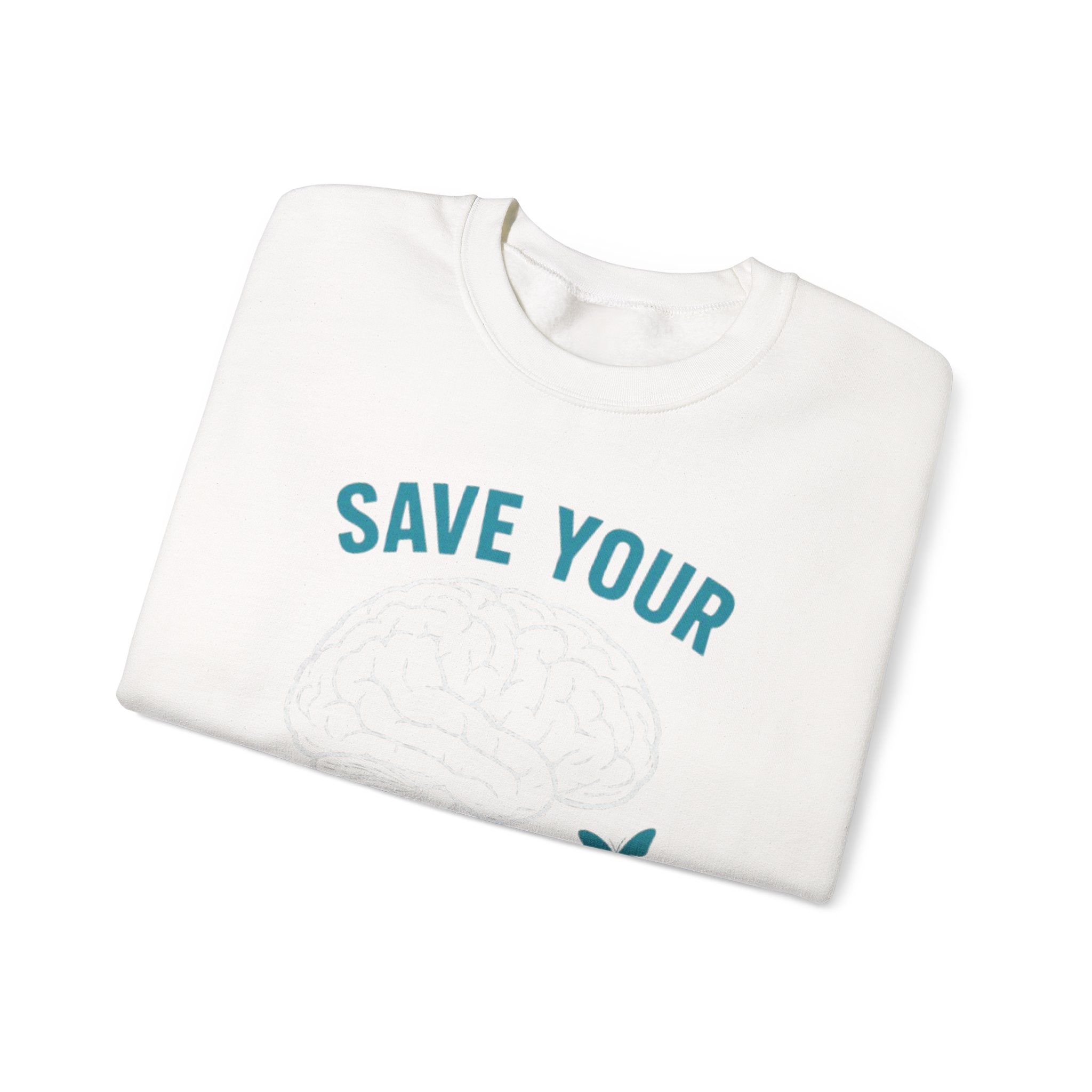Mental Health Awareness Crewneck Sweatshirt, Unisex Gift, Self-Care Apparel, Cozy Layer, Ideal for Everyday Wear