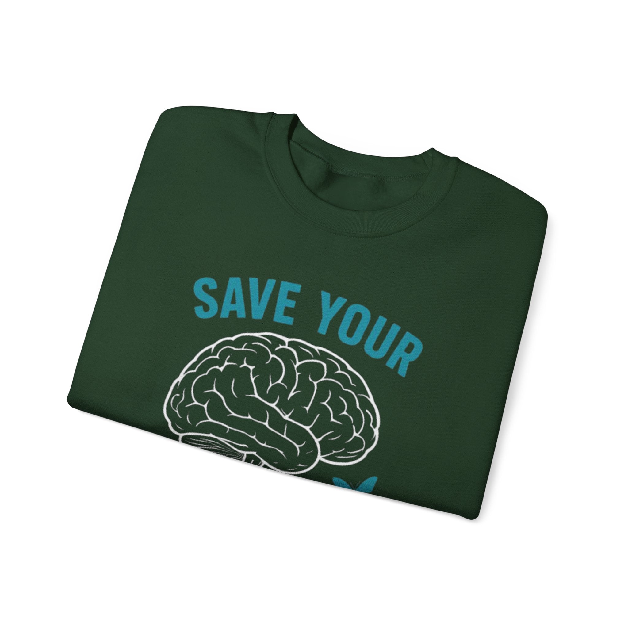 Mental Health Awareness Crewneck Sweatshirt, Unisex Gift, Self-Care Apparel, Cozy Layer, Ideal for Everyday Wear